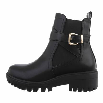 Damen Klassische Stiefeletten - blackpu Gr. 38