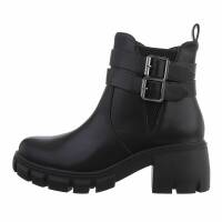 Damen High-Heel Stiefeletten - blackpu