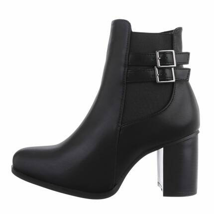 Damen High-Heel Stiefeletten - blackpu