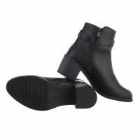 Damen High-Heel Stiefeletten - blackpu