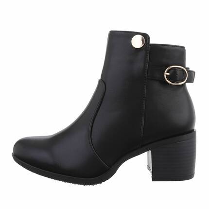 Damen High-Heel Stiefeletten - blackpu Gr. 36