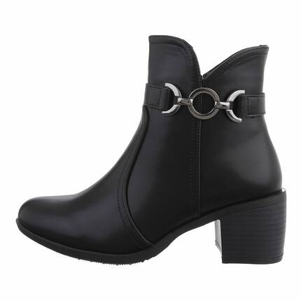 Damen High-Heel Stiefeletten - blackpu Gr. 36