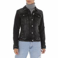 Damen Jeansjacke von DENIM LIFE Gr. L/40 - black