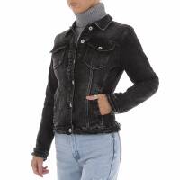 Damen Jeansjacke von DENIM LIFE Gr. L/40 - black