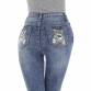 Damen High Waist Jeans von DENIM LIFE Gr. XS/34 - blue