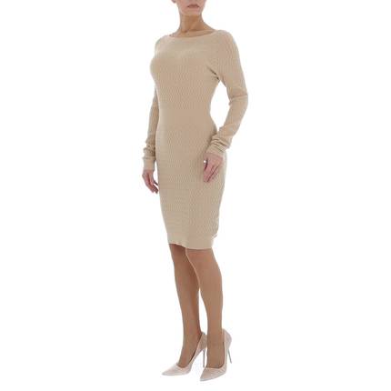 Damen Stretchkleid von GLO STORY Gr. L/XL - beige