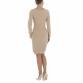 Damen Stretchkleid von GLO STORY Gr. L/XL - beige