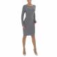 Damen Stretchkleid von GLO STORY Gr. L/XL - grey