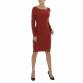 Damen Stretchkleid von GLO STORY Gr. L/XL - terracota