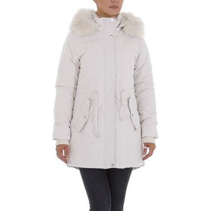 Damen Winterjacke von NATURE Gr. L/40 - white