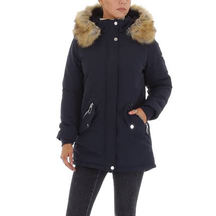 Damen Winterjacke von NATURE Gr. S/36 - blue