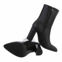 Damen High-Heel Stiefeletten - black