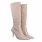 Damen High-Heel Stiefel - beige