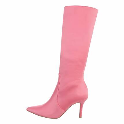 Damen High-Heel Stiefel - pink Gr. 40