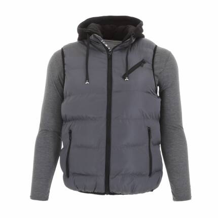 Herren Weste von NATURE Gr. L/40 - grey