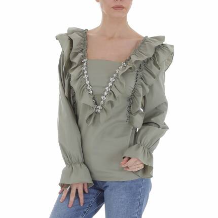 Damen Bluse von Emma & Ashley Gr. M/38 - armygreen