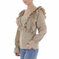 Damen Bluse von Emma & Ashley - khaki