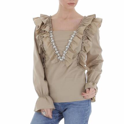 Damen Bluse von Emma & Ashley Gr. L/40 - khaki