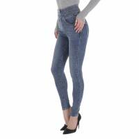 Damen High Waist Jeans von Laulia - blue