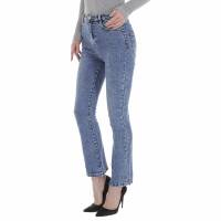 Damen Bootcut Jeans von Laulia - blue