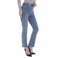 Damen Bootcut Jeans von Laulia - blue