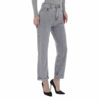 Damen High Waist Jeans von Laulia - grey