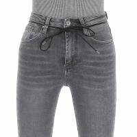 Damen High Waist Jeans von Laulia - grey