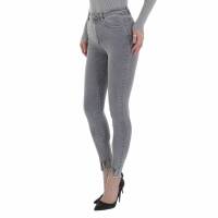 Damen High Waist Jeans von Laulia - grey