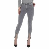 Damen High Waist Jeans von Laulia - grey