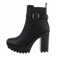 Damen High-Heel Stiefeletten - black