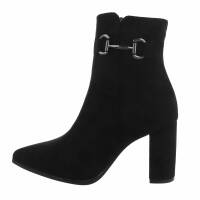 Damen High-Heel Stiefeletten - black