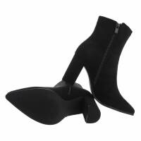 Damen High-Heel Stiefeletten - black