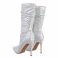 Damen High-Heel Stiefeletten - silver