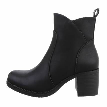 Damen High-Heel Stiefeletten - black