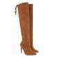 Damen Overknee-Stiefel - camel