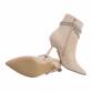 Damen High-Heel Stiefeletten - beige