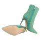 Damen High-Heel Stiefeletten - green