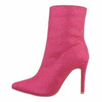 Damen High-Heel Stiefeletten - pink