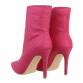 Damen High-Heel Stiefeletten - pink