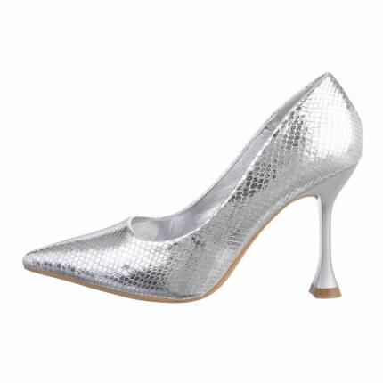 Damen High-Heel Pumps - silver