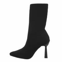 Damen High-Heel Stiefeletten - black