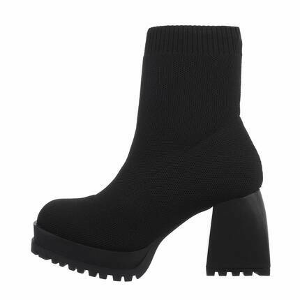 Damen High-Heel Stiefeletten - black Gr. 36