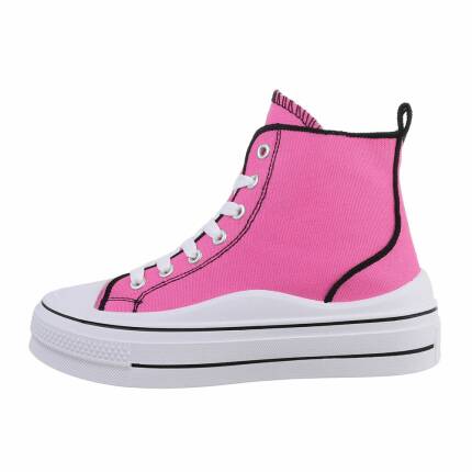 Damen High-Sneakers - fushia