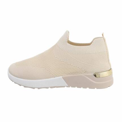 Damen Low-Sneakers - beige