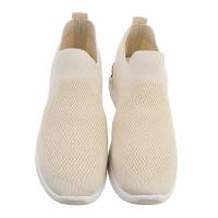 Damen Low-Sneakers - beige