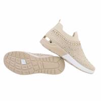 Damen Low-Sneakers - beige