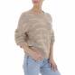 Damen Strickpullover von White ICY Gr. One Size - taupe