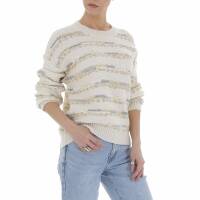 Damen Strickpullover von White ICY Gr. One Size - white