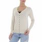 Damen Strickjacke von White ICY Gr. One Size - beige