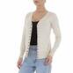 Damen Strickjacke von White ICY Gr. One Size - beige